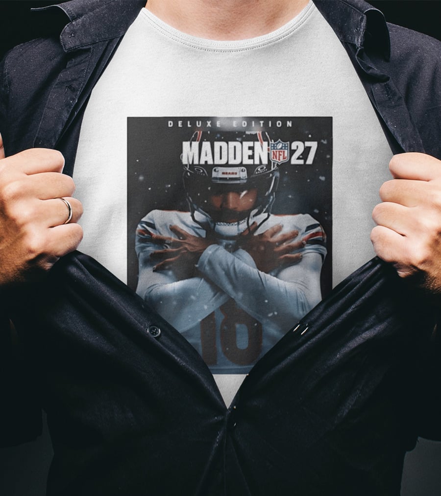 Madden NFL 27 Deluxe Edition Caleb Williams Bears 18 T-Shirt