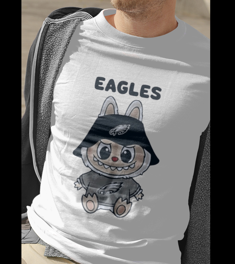 Philadelphia Eagles Labubu Character NFL Football T-Shirt