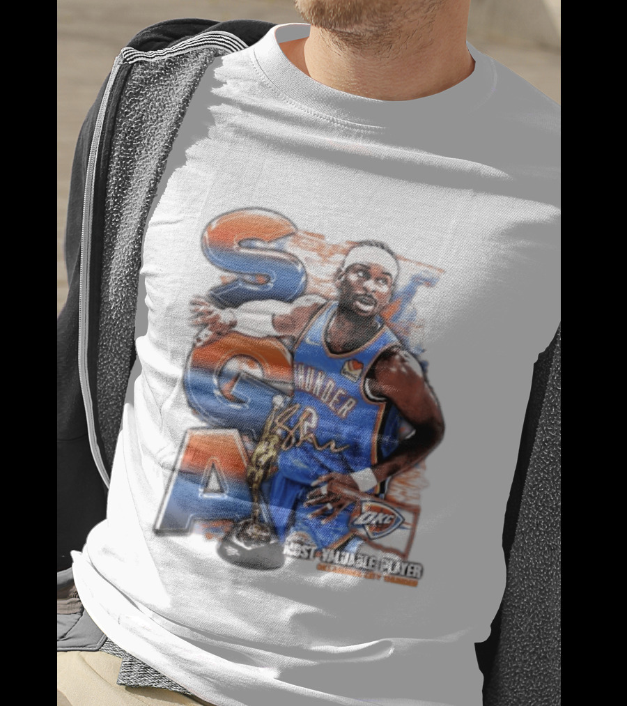 Shai Gilgeous Alexander SGA Oklahoma City Thunder Most Valuable Player T-Shirt