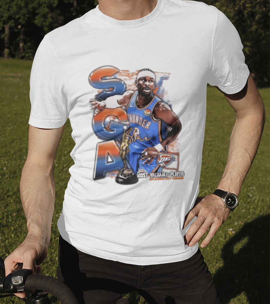 Shai Gilgeous Alexander SGA Oklahoma City Thunder Most Valuable Player T-Shirt