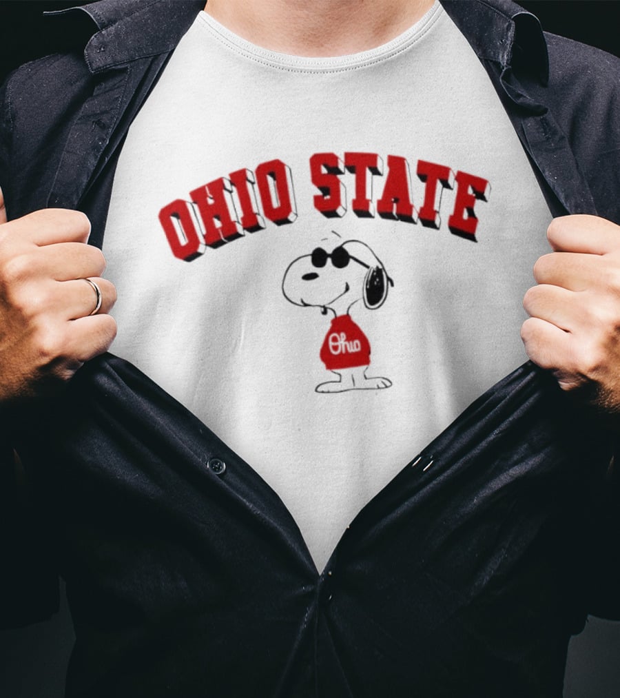 Ohio State Snoopy Peanuts Collaboration T-Shirt