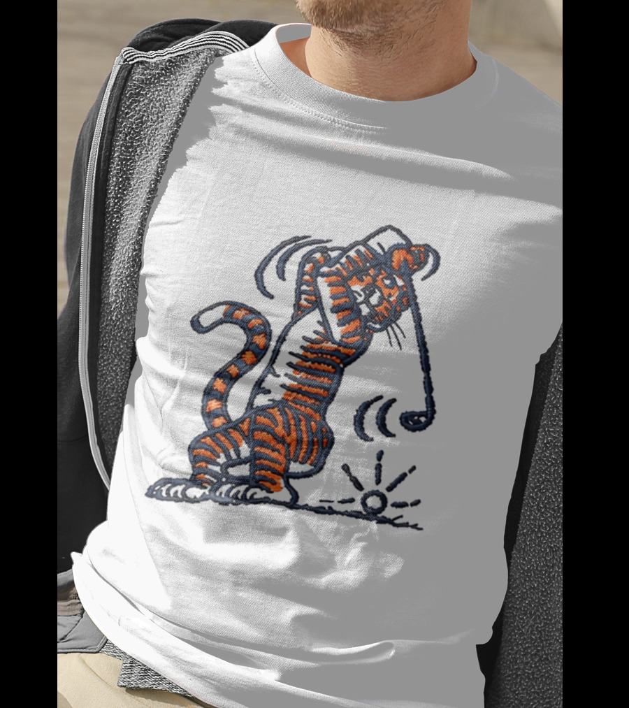 Auburn Swinging Tiger Embroidery Golf Hat Auburn University T-Shirt
