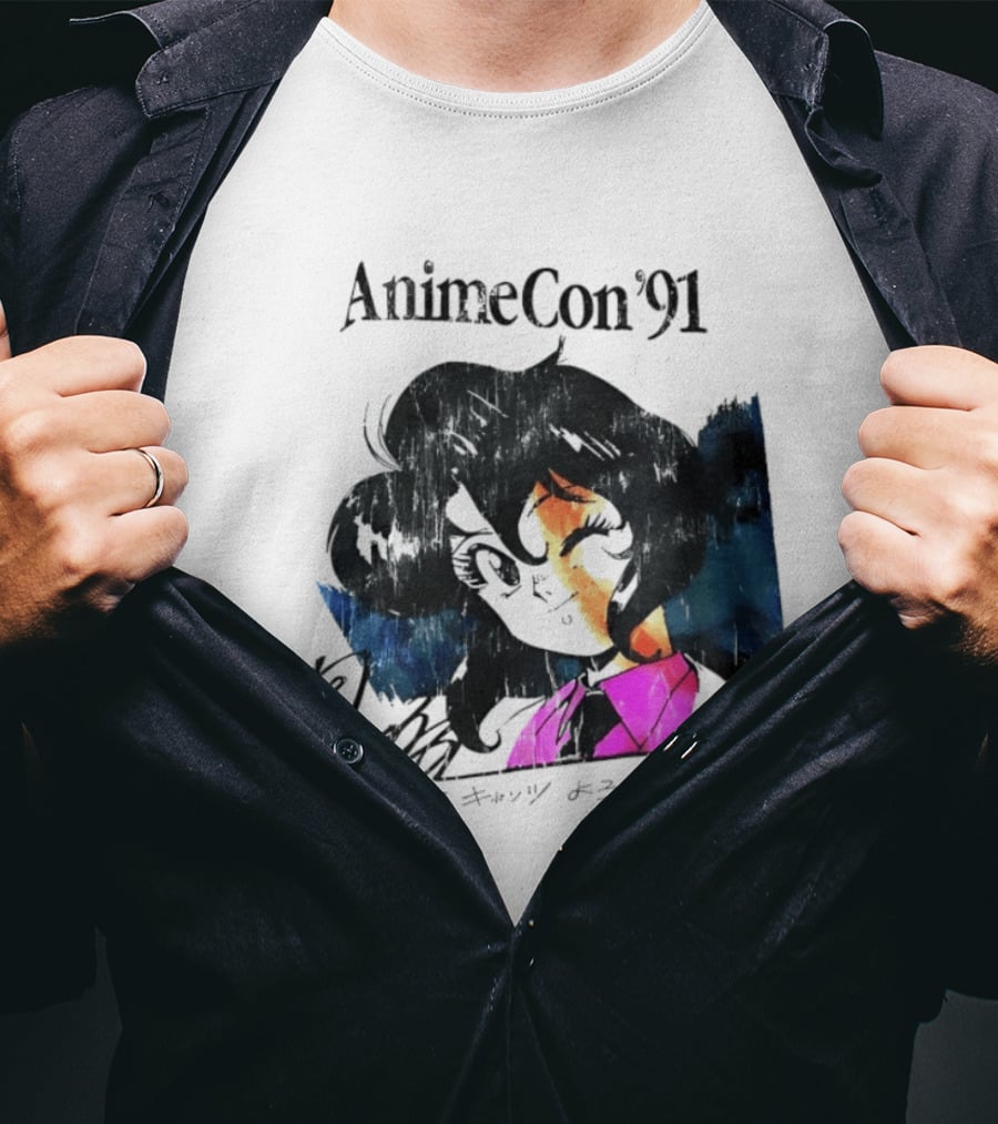 AnimeCon '91 Rally Vincent Gunsmith Cats Manga T-Shirt
