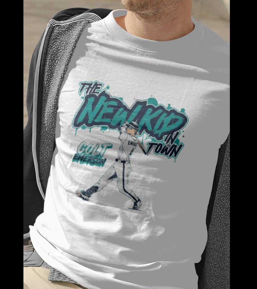 Seattle Mariners Colt Emerson The New Kid In Town MLB Baseball T-Shirt