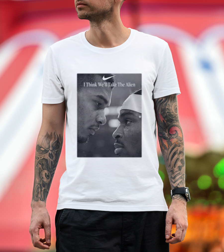 I Think We'll Take The Alien NBA Basketball Victor Wembanyama T-Shirt