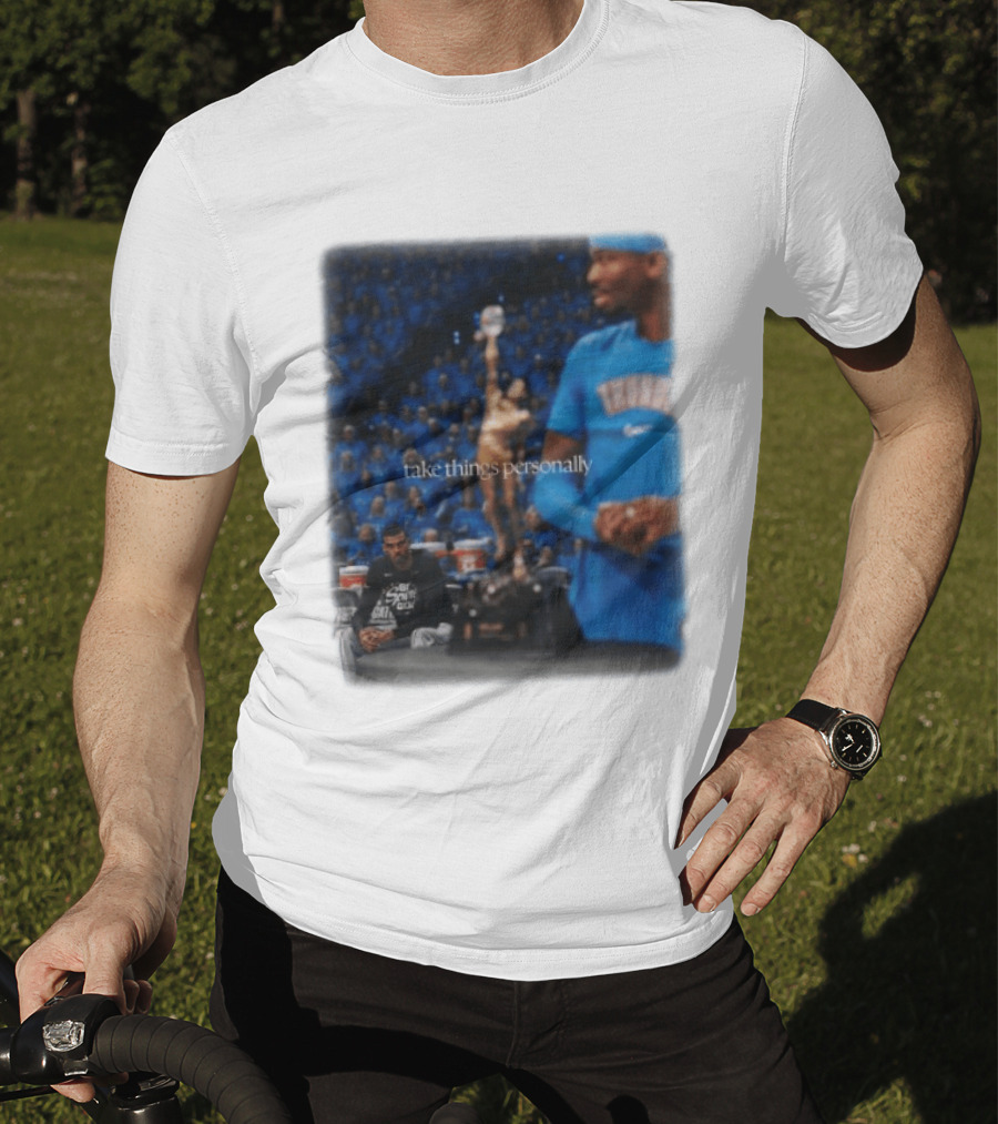 NBA Take Things Personally Oklahoma Basketball Official Fan Merchandise T-Shirt