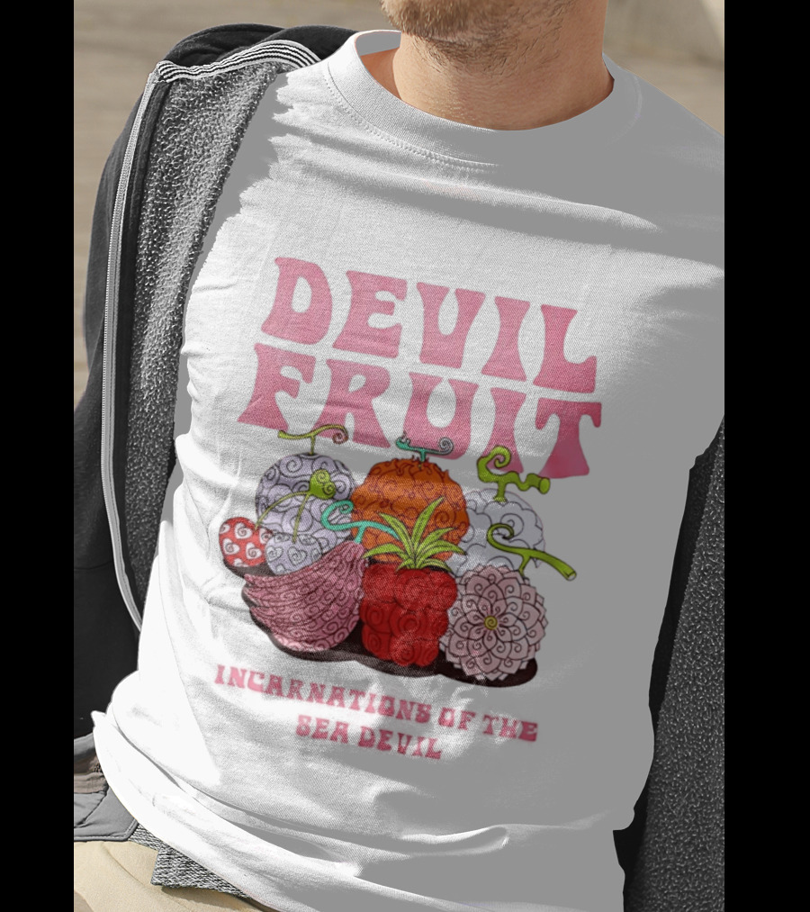 Devil Fruit Incarnations Sea Devil One Piece Anime Manga T-Shirt