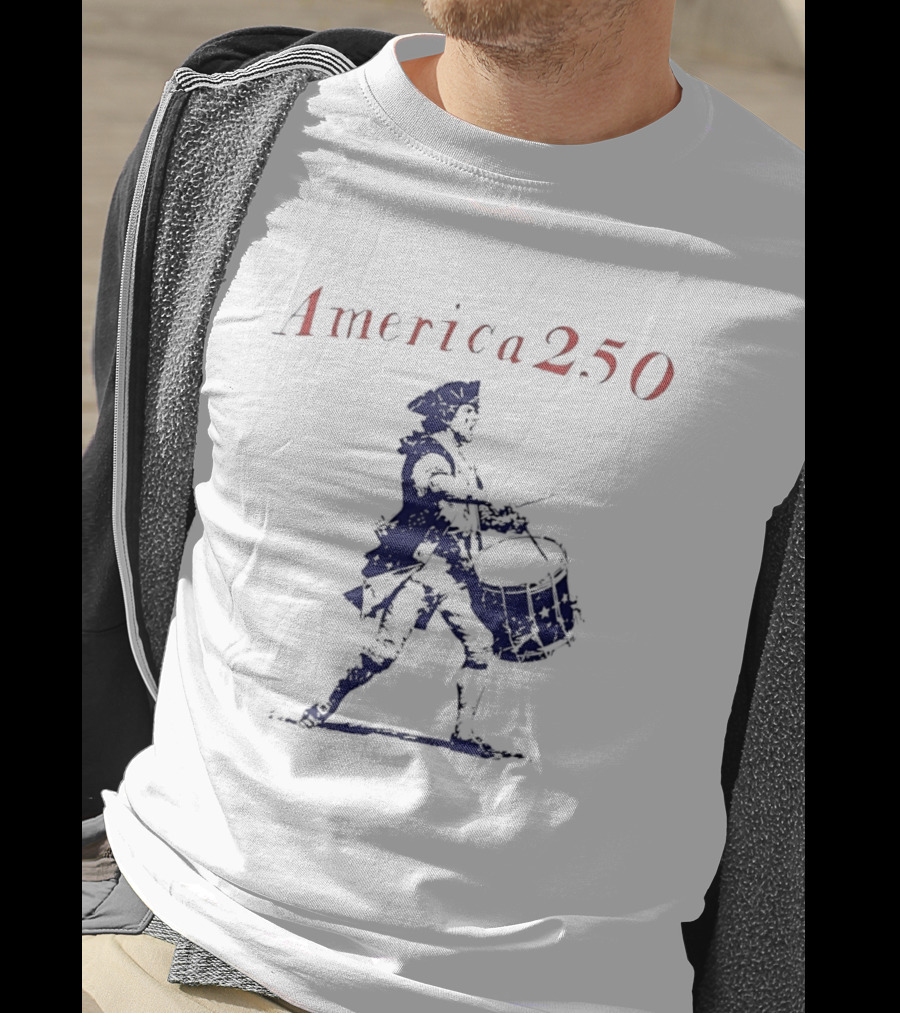 America 250 Revolutionary War Drummer Celebration T-Shirt