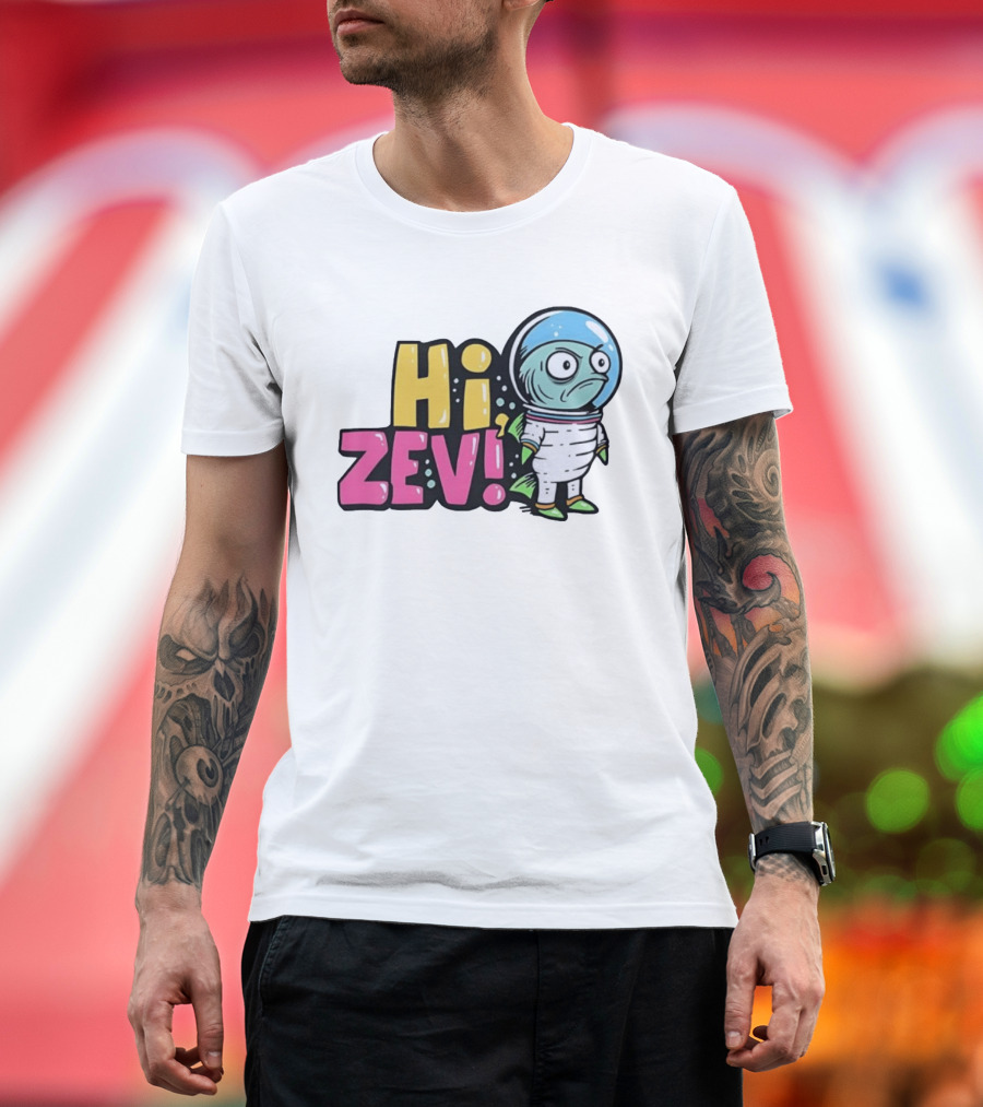 Hi Zev Astronaut Fish NBA New York Knicks Jalen Brunson Cartoon T-Shirt