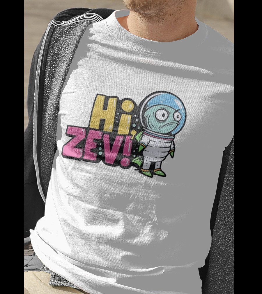 Hi Zev Astronaut Fish NBA New York Knicks Jalen Brunson Cartoon T-Shirt