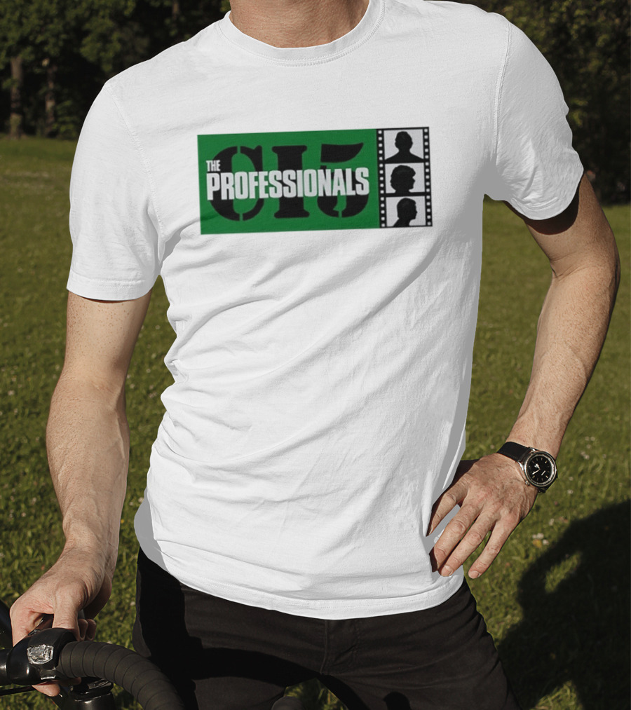 The Professionals CI5 TV Series Bodie Doyle Cowley Silhouette Film Strip T-Shirt