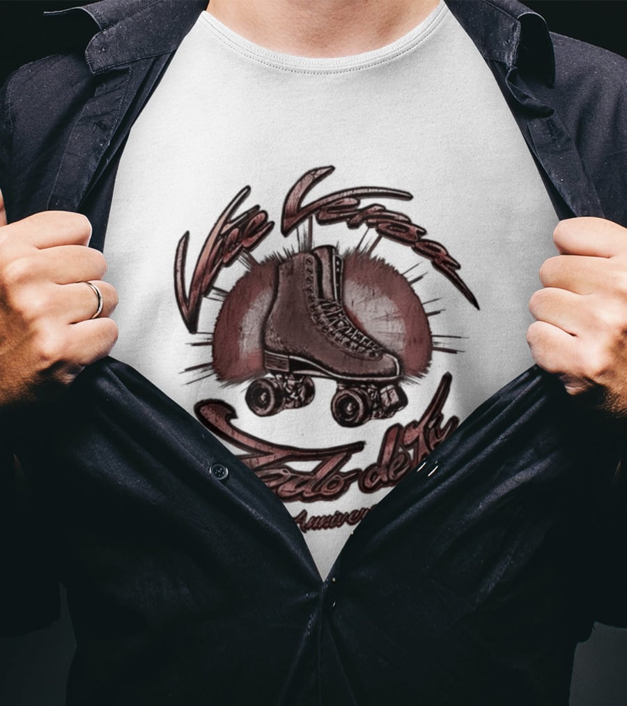 Vice Versa Todo De Ti 5th Anniversary Roller Skate Disco T-Shirt