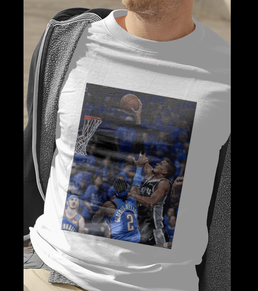 Victor Wembanyama Shai Gilgeous Alexander NBA Showdown San Antonio Spurs Vs Oklahoma City Thunder T-Shirt