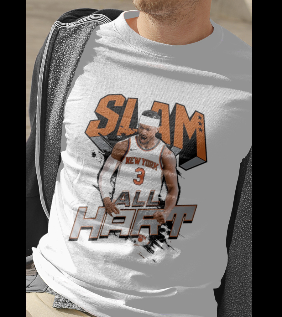 SLAM Josh Hart New York Knicks All Hart T-Shirt