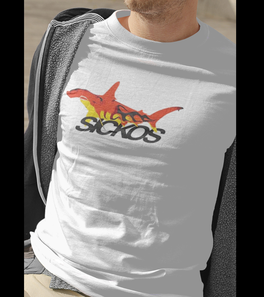Sickos Hammerhead Shark Est 2021 Hood River OR Cotton Ocean Predator T-Shirt