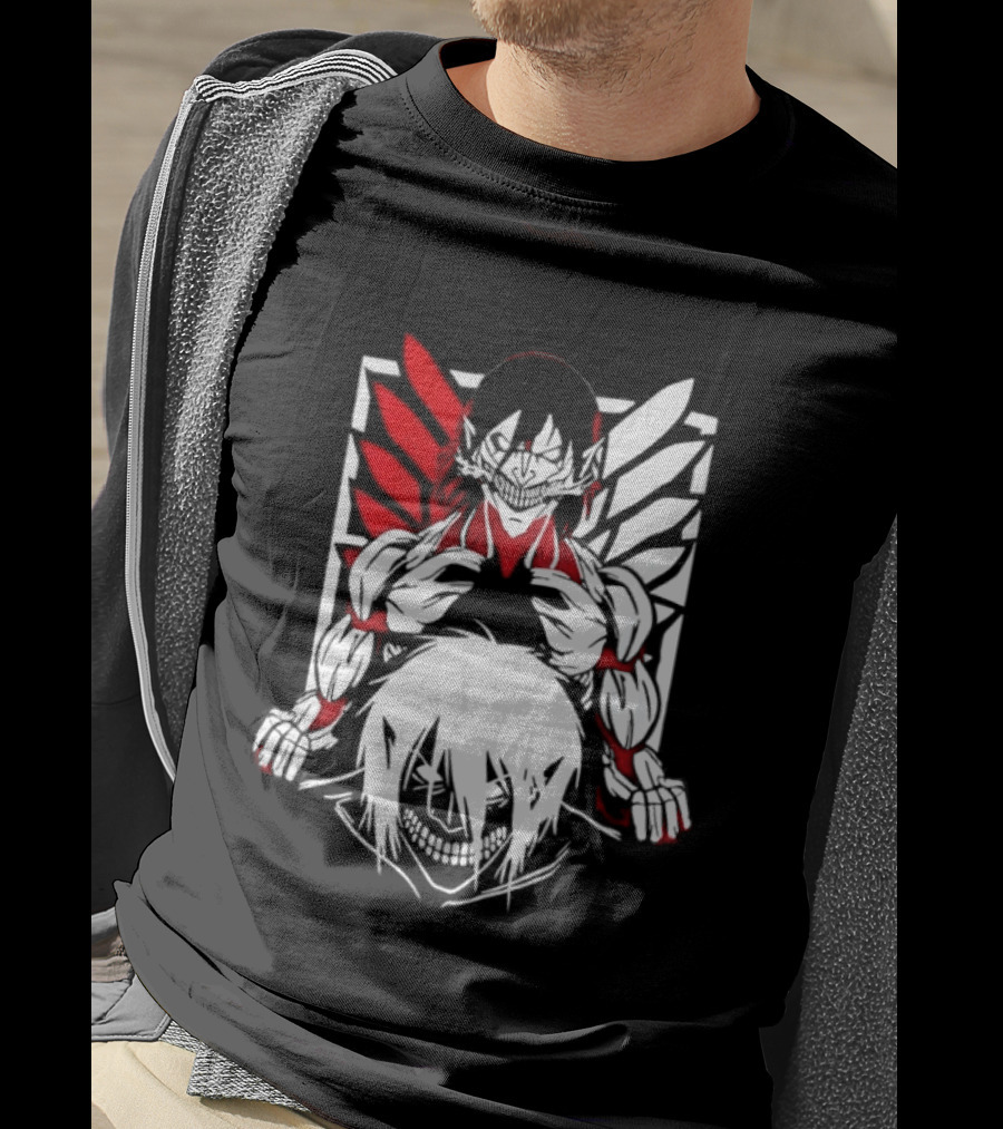 Attack On Titan Eren Yeager Female Titan Wings Of Freedom Fight For Humanity 2026 Collector's Edition T-Shirt