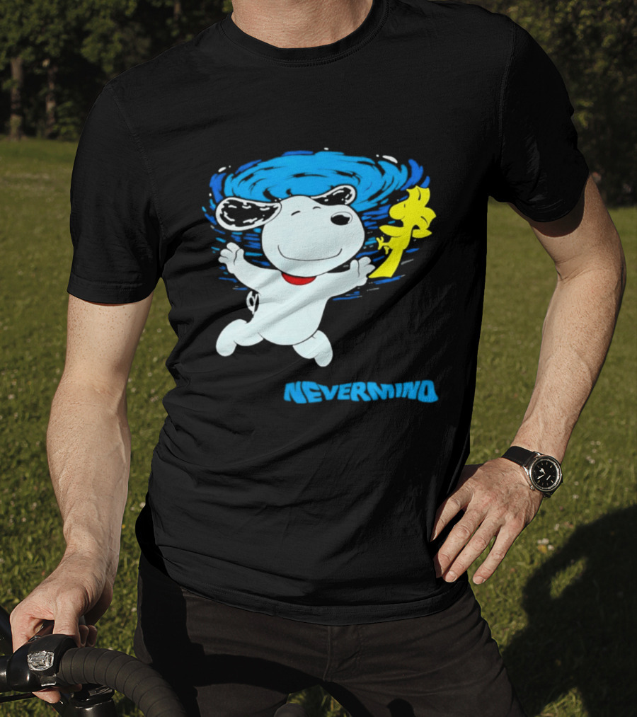 Snoopy Woodstock Nevermind Swimming Adventure T-Shirt