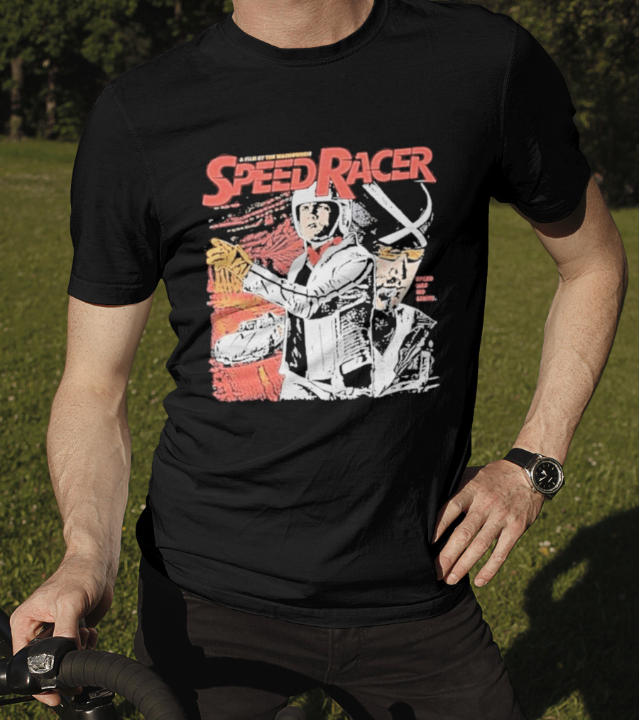 Speed Racer Movie Mach 5 Racer X Manga Style Wachowskis Film T-Shirt