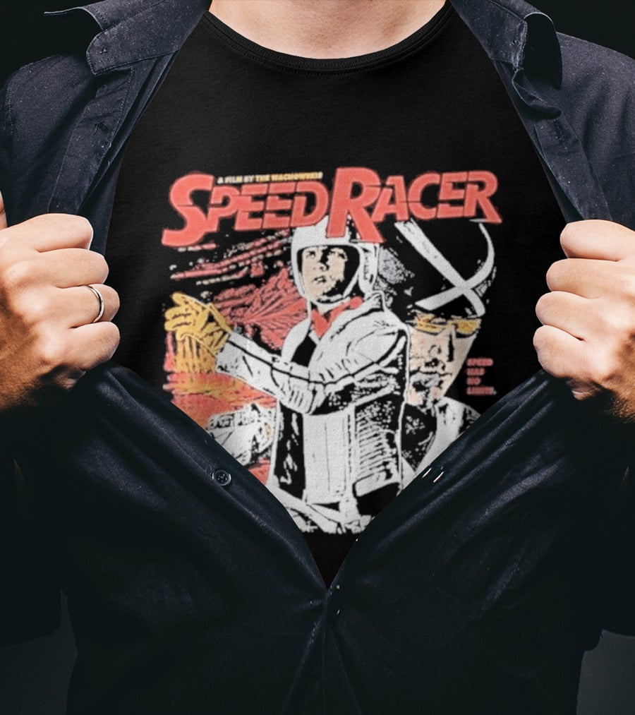 Speed Racer Movie Mach 5 Racer X Manga Style Wachowskis Film T-Shirt
