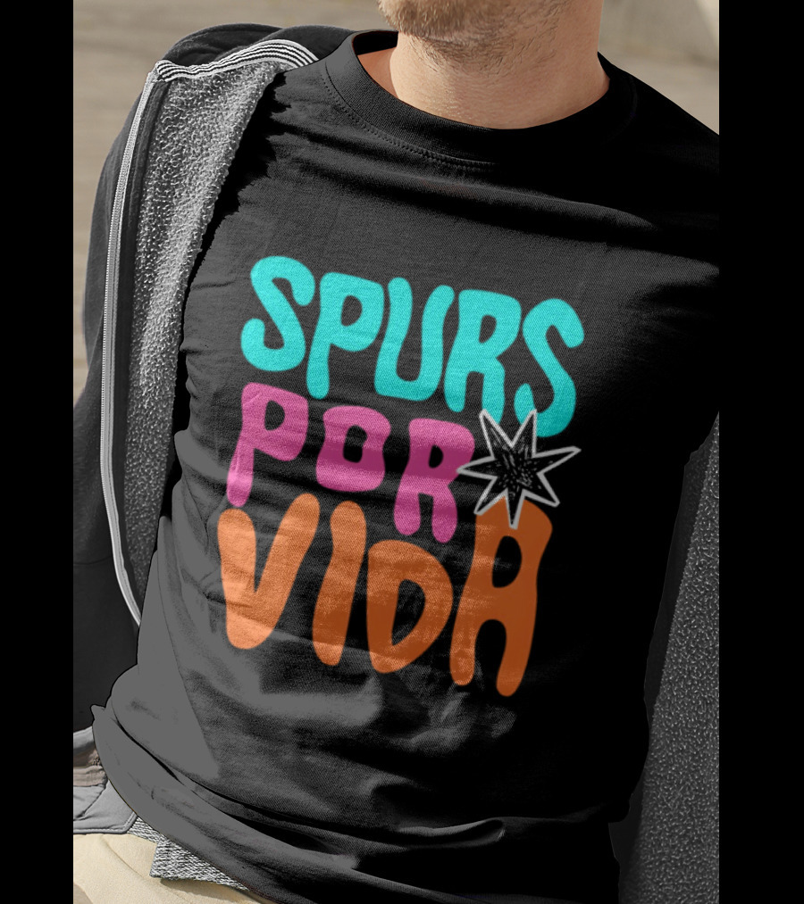Spurs Por Vida San Antonio Basketball NBA 2026 T-Shirt
