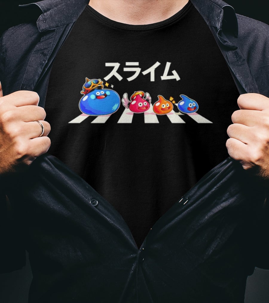 JP King Slime And Friends Abbey Road Crossing T-Shirt