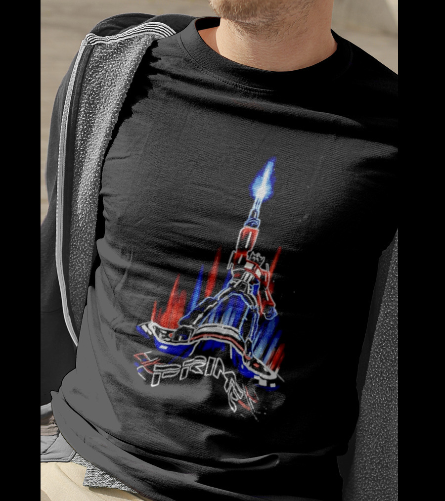 Transformers Optimus Prime Neon Glow Sci Fi Legacy 2026 T-Shirt
