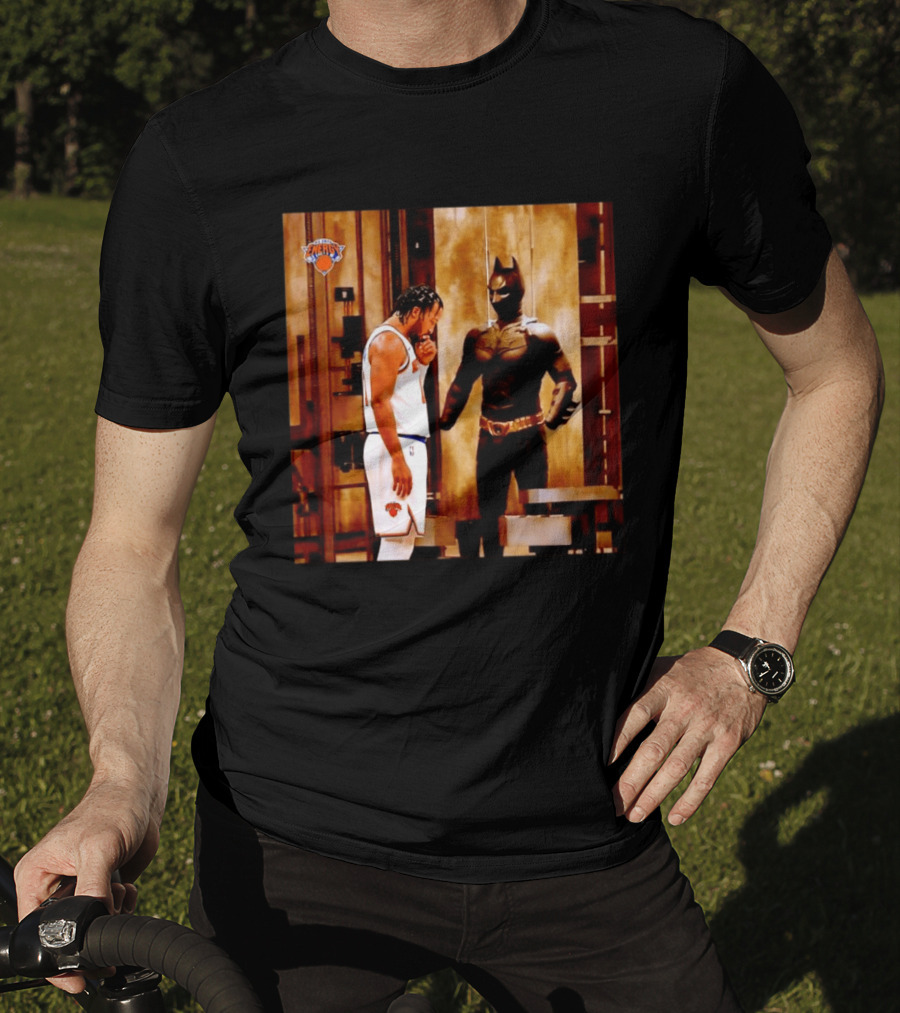 New York Knicks Jaylen Brunson Meets Batman Gotham T-Shirt