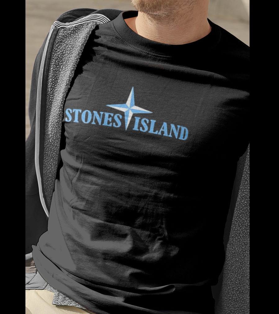John Stones Island Blue Compass Star T-Shirt