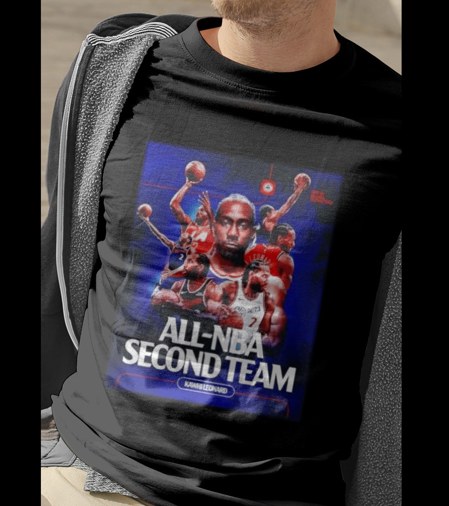 Kawhi Leonard Clippers All NBA Second Team Basketball Highlights T-Shirt