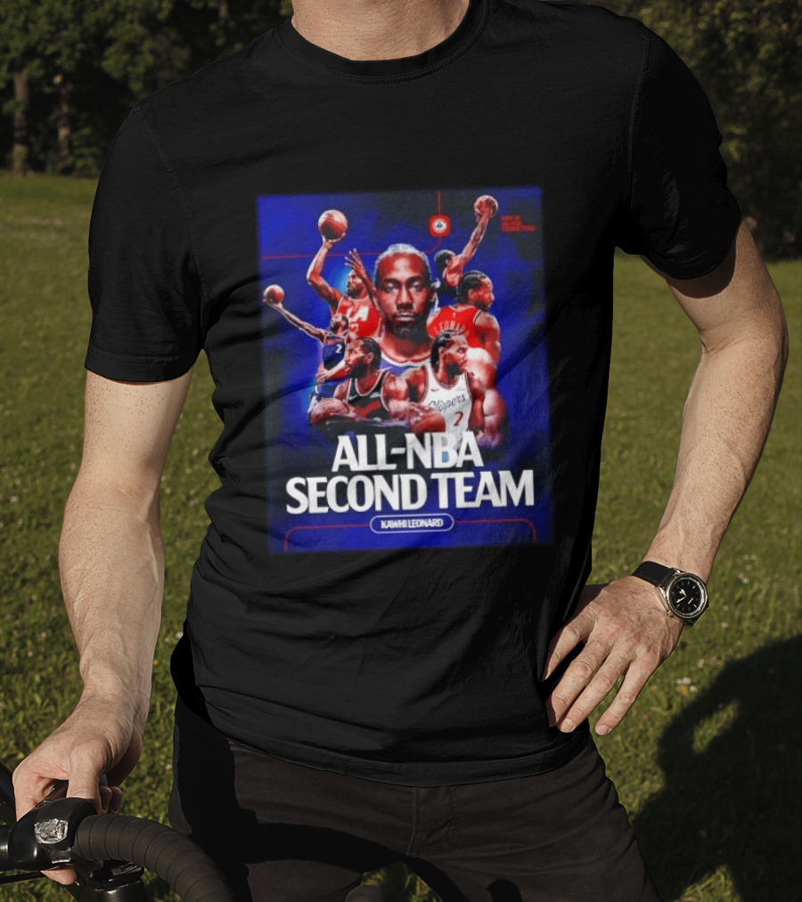 Kawhi Leonard Clippers All NBA Second Team Basketball Highlights T-Shirt