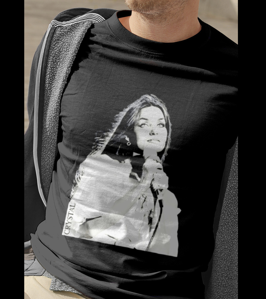 Mick Foley AEW Crystal Gayle Microphone Iconic Singer T-Shirt