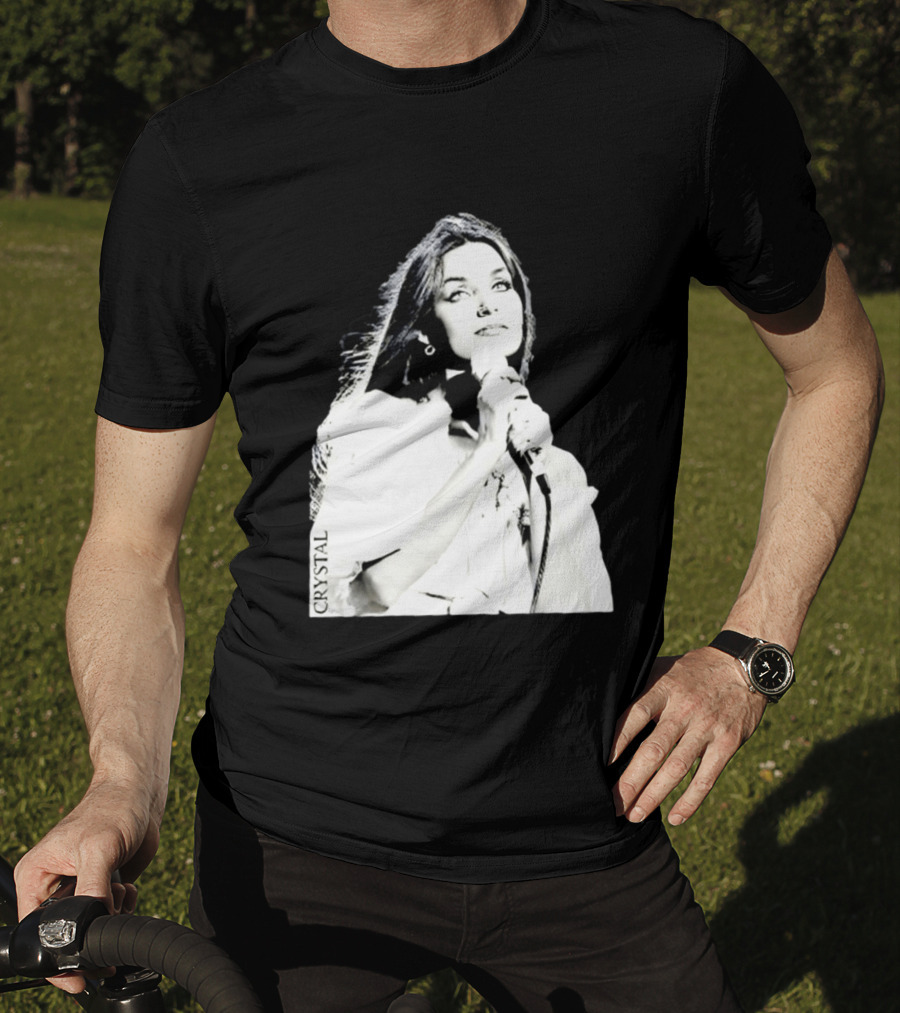 Mick Foley AEW Crystal Gayle Microphone Iconic Singer T-Shirt