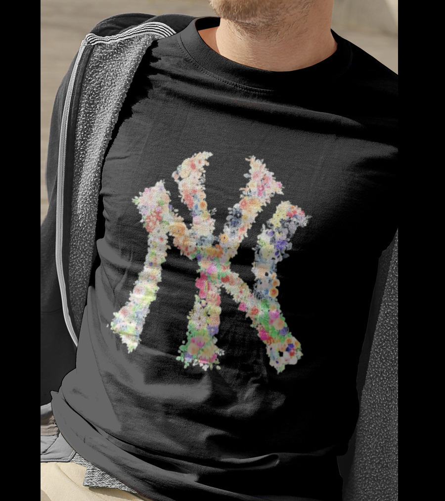 New York Yankees NY Floral Pattern Blossoms T-Shirt