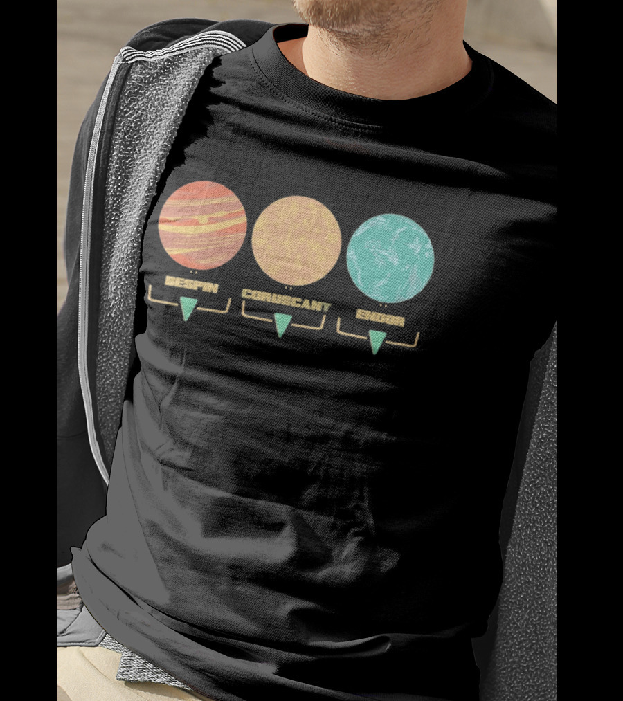 Bespin Coruscant Endor Star Wars Planet T-Shirt