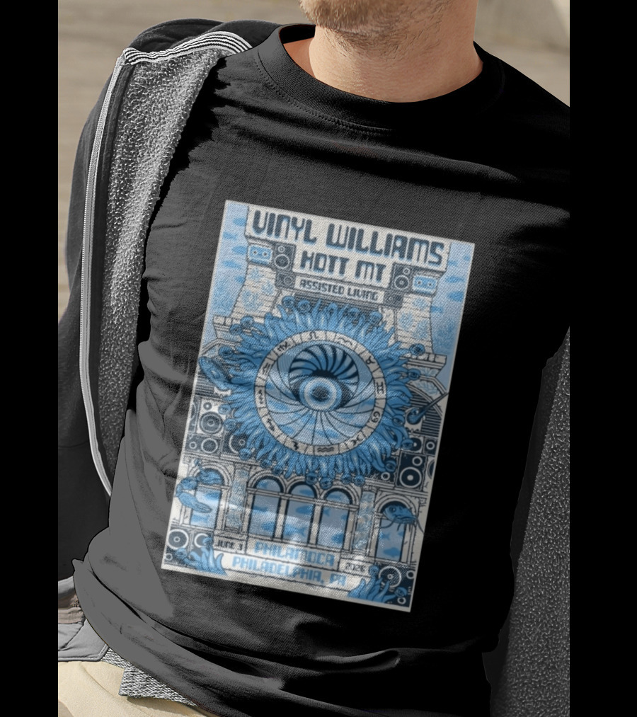 Vinyl Williams Hott MT Assisted Living PhilaMOCA Philadelphia PA June 3 2026 Tour T-Shirt