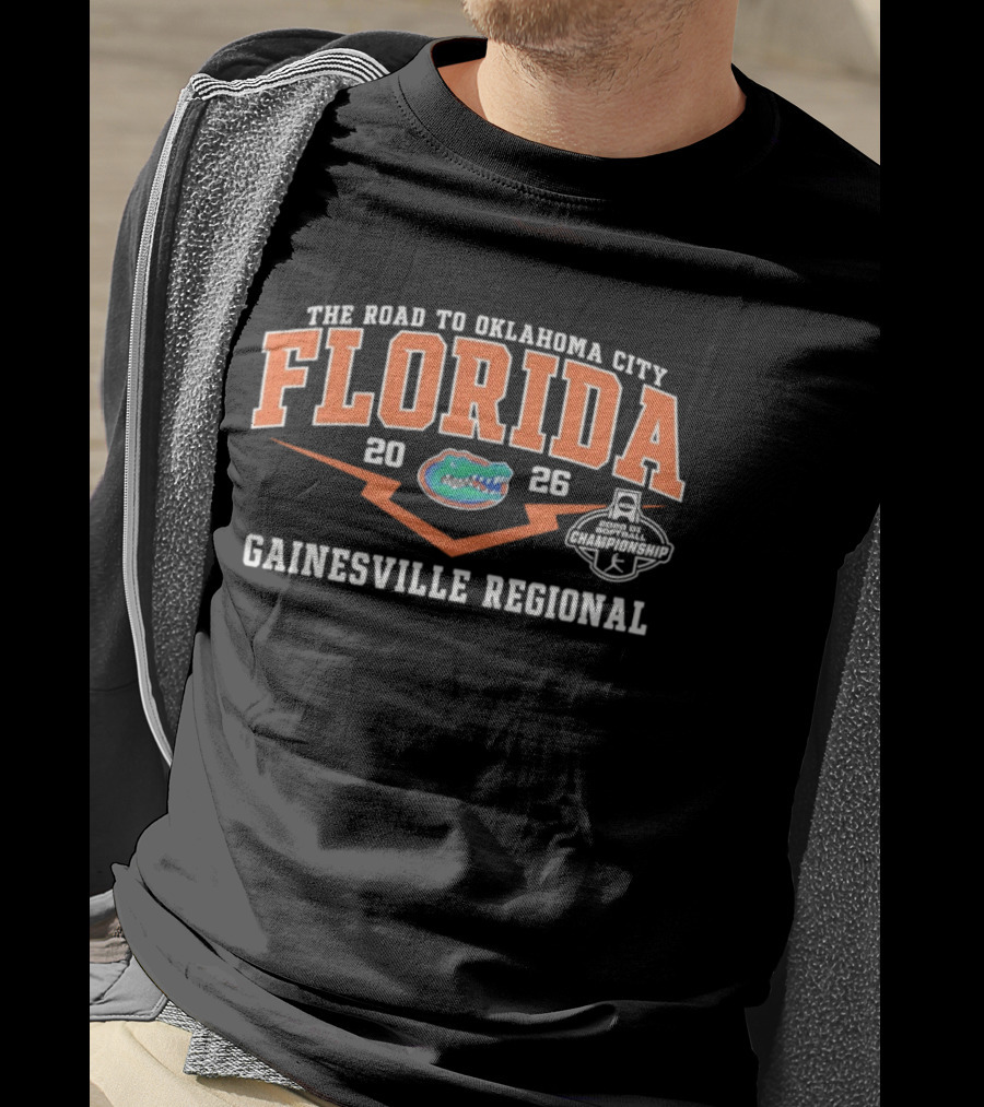 Florida Gators 2026 Road To Oklahoma City Gainesville Regional T-Shirt