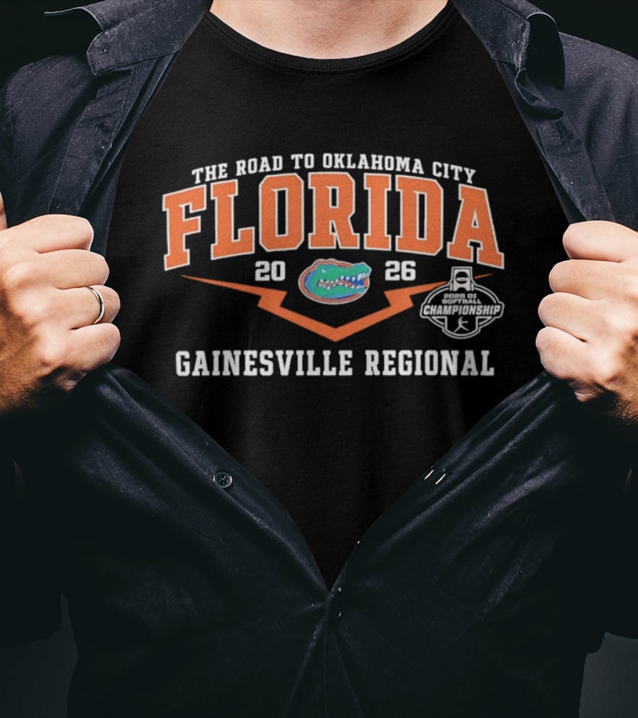 Florida Gators 2026 Road To Oklahoma City Gainesville Regional T-Shirt
