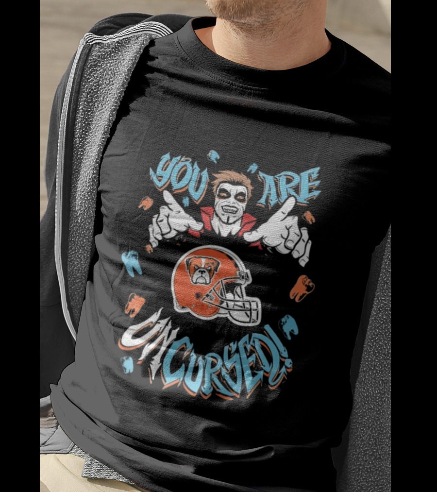 WWE Danhausen You Are Uncursed Cleveland Browns Collaboration T-Shirt