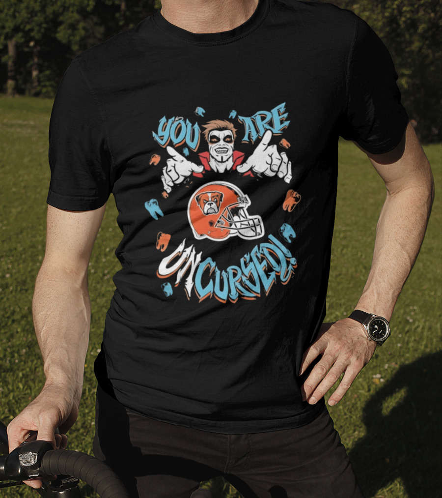 WWE Danhausen You Are Uncursed Cleveland Browns Collaboration T-Shirt