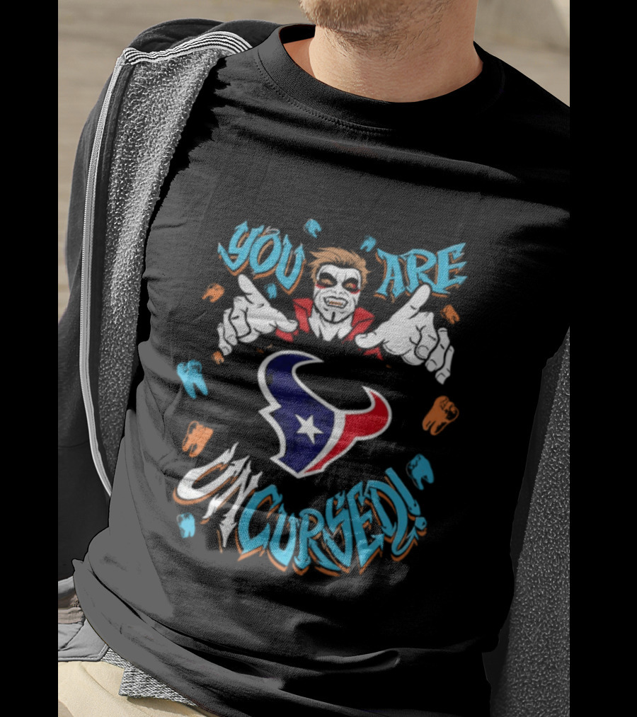 WWE Danhausen Houston Texans You Are Uncursed Collaboration T-Shirt