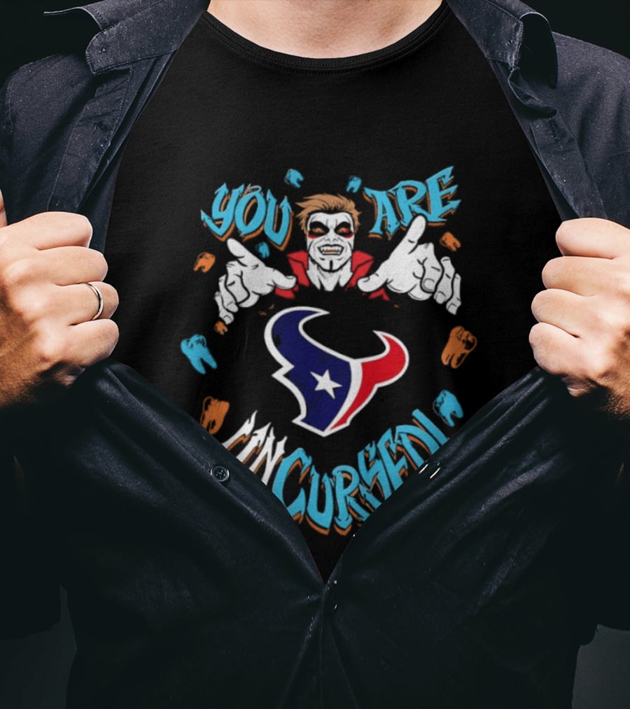 WWE Danhausen Houston Texans You Are Uncursed Collaboration T-Shirt