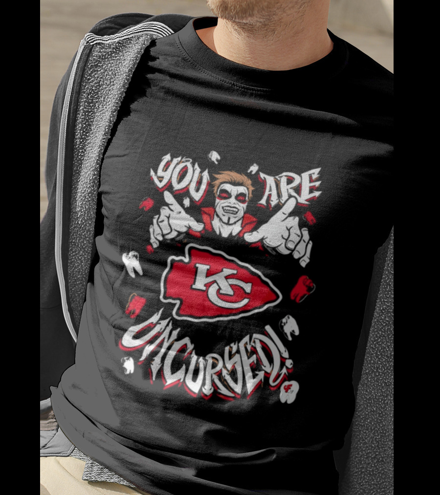 WWE Danhausen You Are Uncursed KC Chiefs Vampire T-Shirt