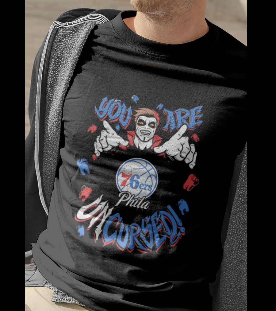 WWE Drops Danhausen X Philadelphia 76ers Phila You Are Uncursed T-Shirt
