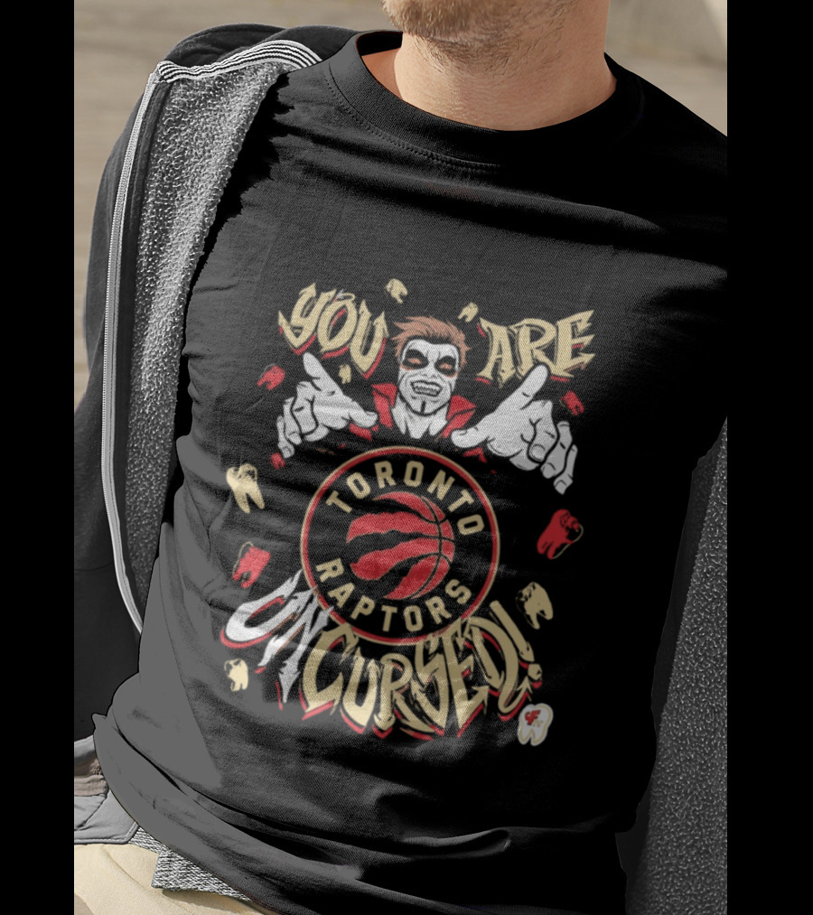 Toronto Raptors You Are Uncursed Danhausen WWE Collaboration T-Shirt