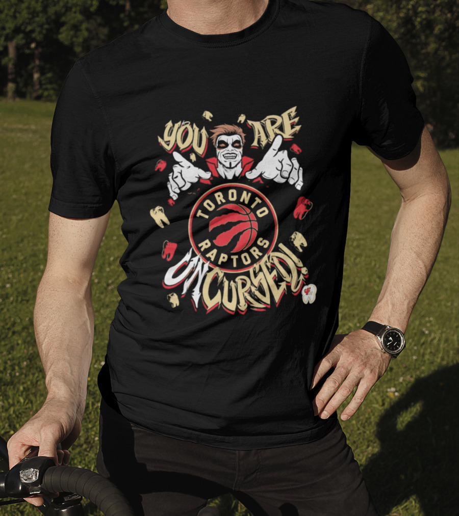 Toronto Raptors You Are Uncursed Danhausen WWE Collaboration T-Shirt