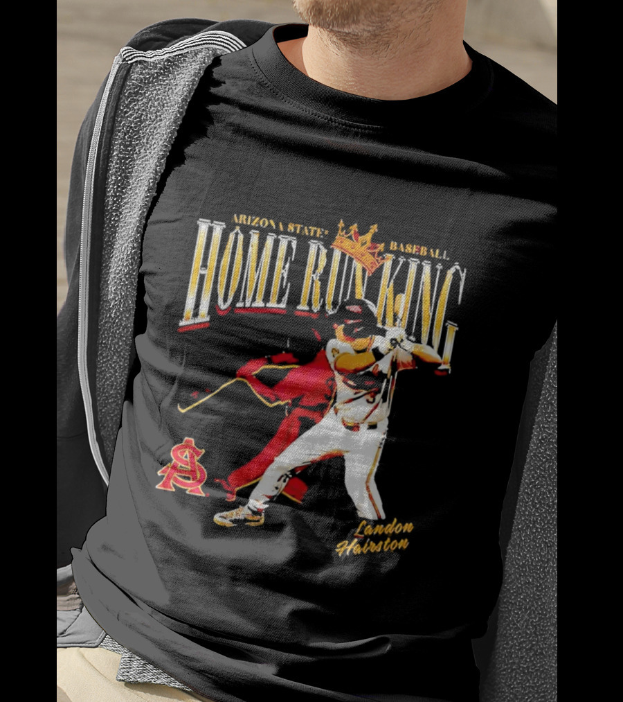 Arizona State Baseball Home Run King Landon Hairston T-Shirt