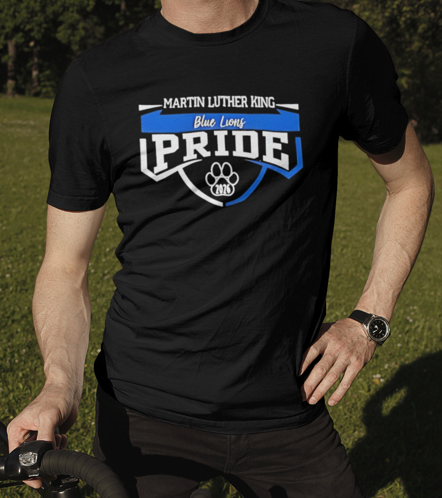 Martin Luther King Blue Lions Pride 2026 Paw T-Shirt