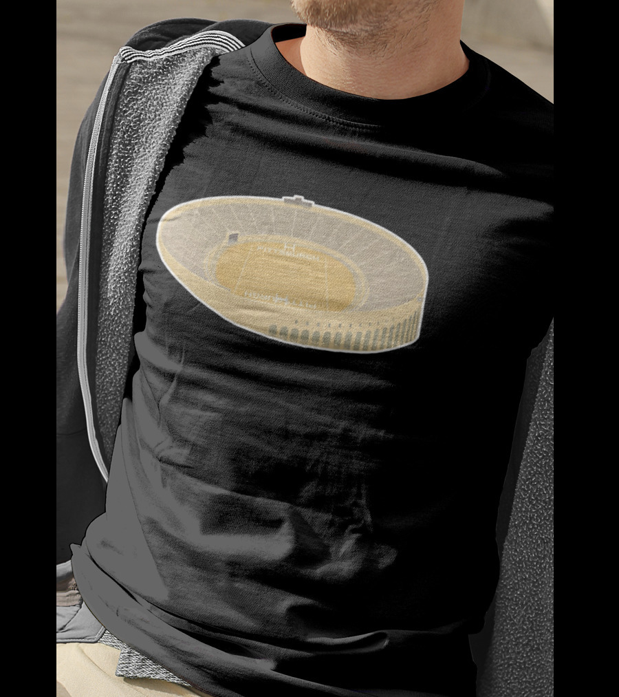 Pittsburgh Historic Football Stadium Architectural T-Shirt