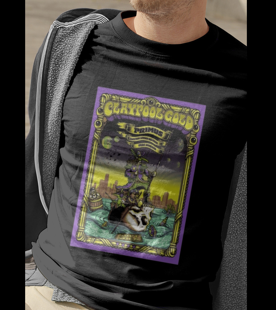 Claypool Lennon Delirium Frog Brigade Primus June 3 2026 Chicago IL Concert T-Shirt