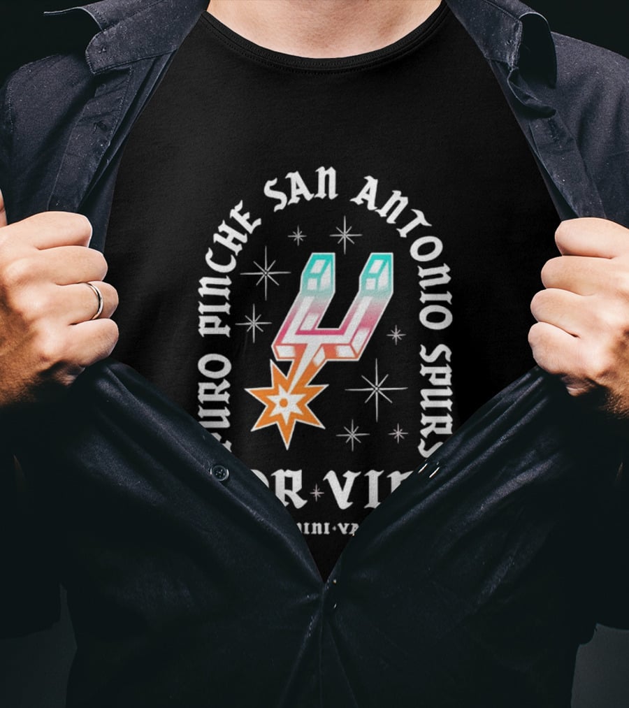 Puro Pinche San Antonio Spurs Por Vida Gemini Vato T-Shirt